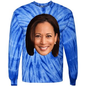 Kamala Harris Face 2024 Tie-Dye Long Sleeve Shirt