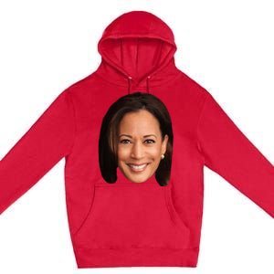 Kamala Harris Face 2024 Premium Pullover Hoodie