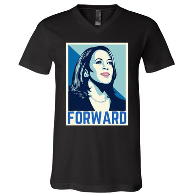 Kamala Harris Forward 2024 Presidential Election President V-Neck T-Shirt