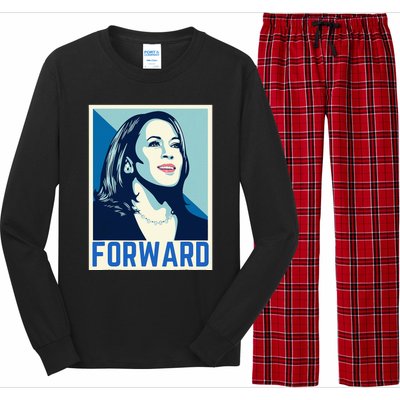 Kamala Harris Forward 2024 Presidential Election President Long Sleeve Pajama Set