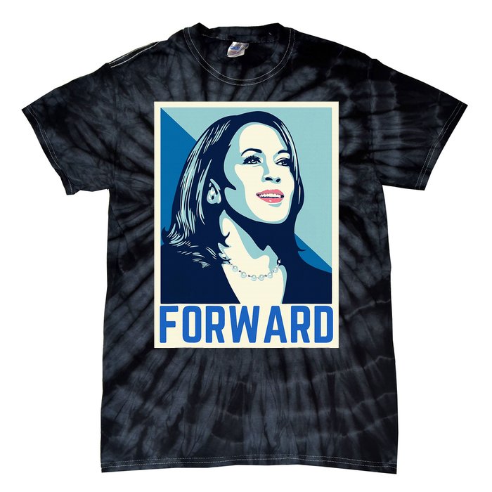 Kamala Harris Forward 2024 Presidential Election President Tie-Dye T-Shirt