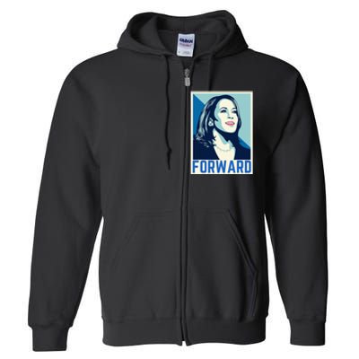 Kamala Harris Forward 2024 Presidential Election President Full Zip Hoodie