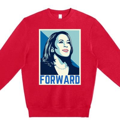 Kamala Harris Forward 2024 Presidential Election President Premium Crewneck Sweatshirt