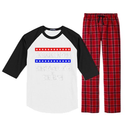 Kamala Harris For President The Prosecutor Vs The Felon 2024 Raglan Sleeve Pajama Set