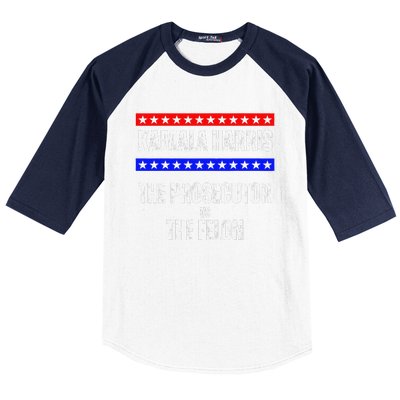 Kamala Harris For President The Prosecutor Vs The Felon 2024 Baseball Sleeve Shirt