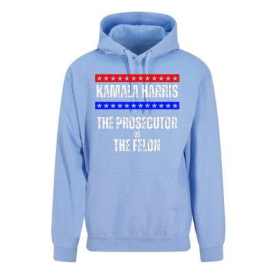 Kamala Harris For President The Prosecutor Vs The Felon 2024 Unisex Surf Hoodie