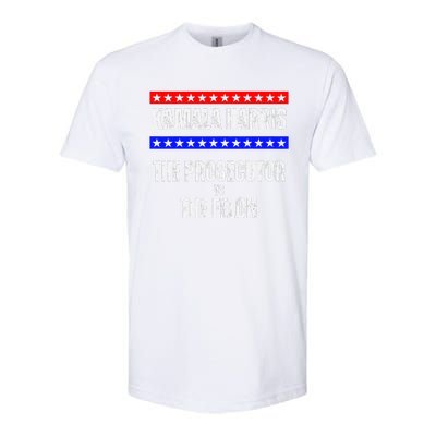 Kamala Harris For President The Prosecutor Vs The Felon 2024 Softstyle CVC T-Shirt