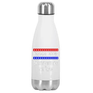 Kamala Harris For President The Prosecutor Vs The Felon 2024 Stainless Steel Insulated Water Bottle