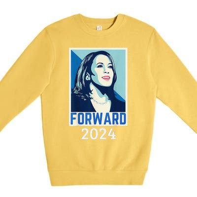 Kamala Harris Forward 2024 Presidential Election President Premium Crewneck Sweatshirt