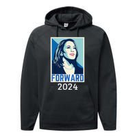 Kamala Harris Forward 2024 Presidential Election President Performance Fleece Hoodie