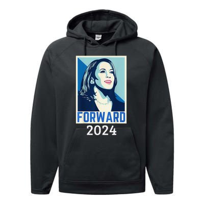 Kamala Harris Forward 2024 Presidential Election President Performance Fleece Hoodie