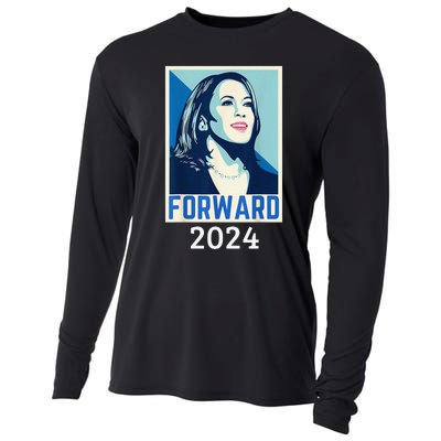 Kamala Harris Forward 2024 Presidential Election President Cooling Performance Long Sleeve Crew