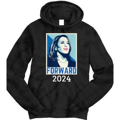 Kamala Harris Forward 2024 Presidential Election President Tie Dye Hoodie