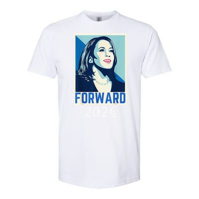 Kamala Harris Forward 2024 Presidential Election President Softstyle CVC T-Shirt