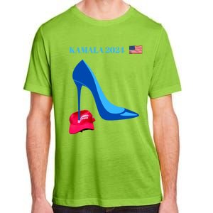 Kamala Harris For President 2024 High Heel Crushed Maga Hat Adult ChromaSoft Performance T-Shirt