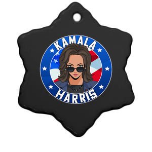 Kamala Harris For President 2024 Vote Democrat Ceramic Star Ornament