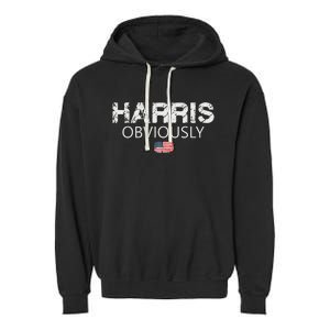 Kamala Harris For President 2024 Garment-Dyed Fleece Hoodie