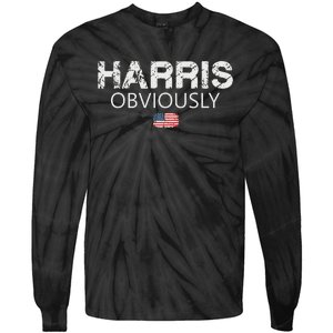 Kamala Harris For President 2024 Tie-Dye Long Sleeve Shirt