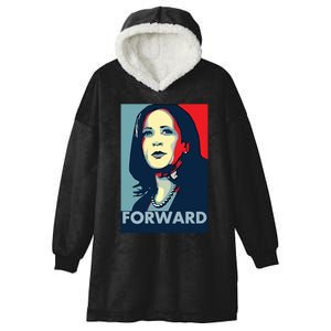 Kamala Harris Forward 2024 Presidential Election President Hooded Wearable Blanket