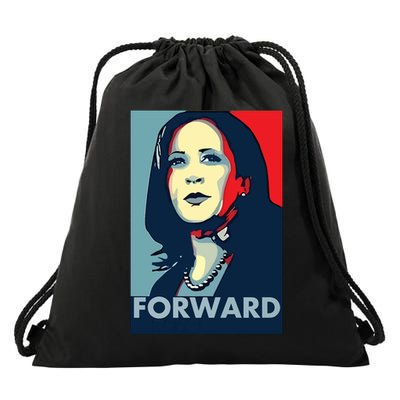 Kamala Harris Forward 2024 Presidential Election President Drawstring Bag