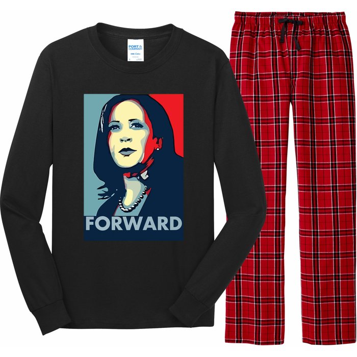 Kamala Harris Forward 2024 Presidential Election President Long Sleeve Pajama Set