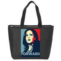 Kamala Harris Forward 2024 Presidential Election President Zip Tote Bag