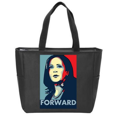 Kamala Harris Forward 2024 Presidential Election President Zip Tote Bag