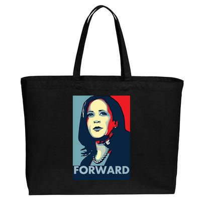 Kamala Harris Forward 2024 Presidential Election President Cotton Canvas Jumbo Tote