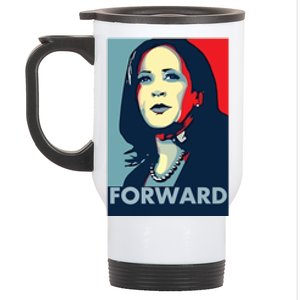 Kamala Harris Forward 2024 Presidential Election President Stainless Steel Travel Mug