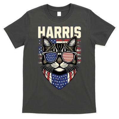 Kamala Harris For President 2024 Funny Cat Graphic T-Shirt