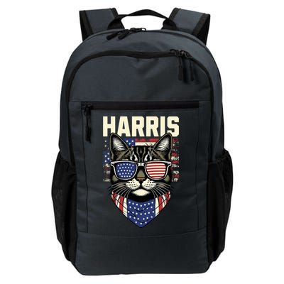 Kamala Harris For President 2024 Funny Cat Graphic Daily Commute Backpack