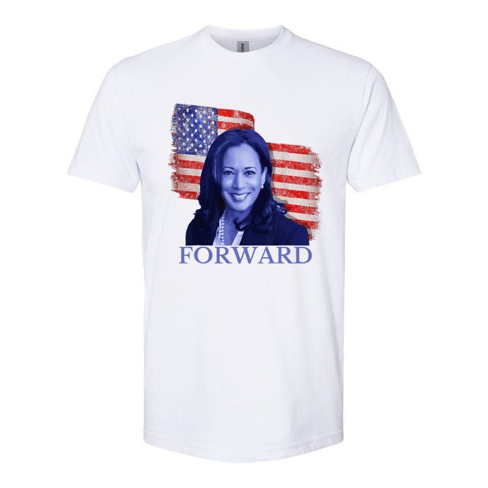 Kamala Harris Forward 2024 Presidential Election President Softstyle CVC T-Shirt