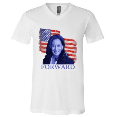 Kamala Harris Forward 2024 Presidential Election President V-Neck T-Shirt