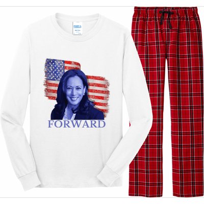 Kamala Harris Forward 2024 Presidential Election President Long Sleeve Pajama Set