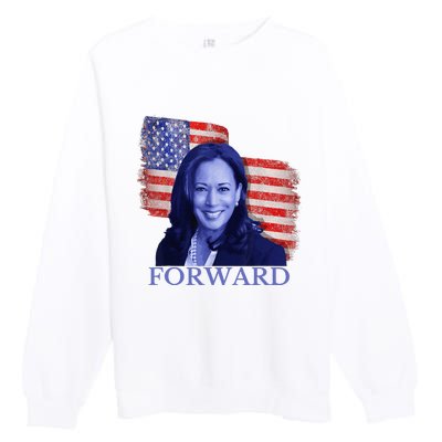 Kamala Harris Forward 2024 Presidential Election President Premium Crewneck Sweatshirt