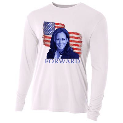 Kamala Harris Forward 2024 Presidential Election President Cooling Performance Long Sleeve Crew