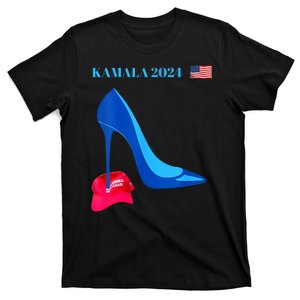 Kamala Harris For President 2024 High Heel Crushed Maga T-Shirt