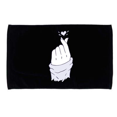 Korean Hand Finger Heart Kgiftpop Saranghae Purple Gift Microfiber Hand Towel