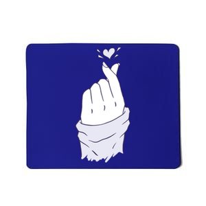 Korean Hand Finger Heart Kgiftpop Saranghae Purple Gift Mousepad