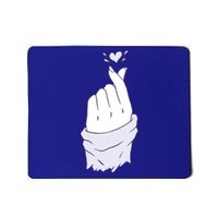 Korean Hand Finger Heart Kgiftpop Saranghae Purple Gift Mousepad