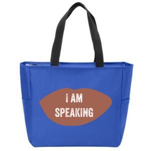 Kamala Harris Female Vice President I Am Speaking Empowered Cool Gift Zip Tote Bag