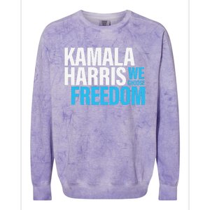 Kamala Harris For President 2024 Election Campaign Freedom Colorblast Crewneck Sweatshirt