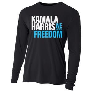 Kamala Harris For President 2024 Election Campaign Freedom Cooling Performance Long Sleeve Crew