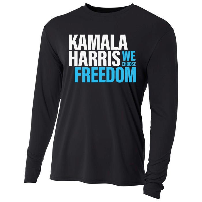 Kamala Harris For President 2024 Election Campaign Freedom Cooling Performance Long Sleeve Crew