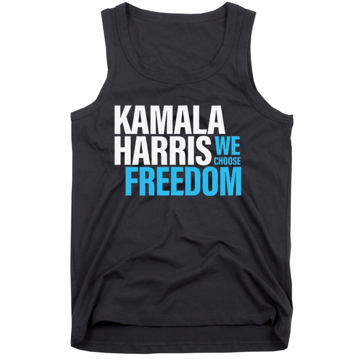 Kamala Harris For President 2024 Election Campaign Freedom Tank Top