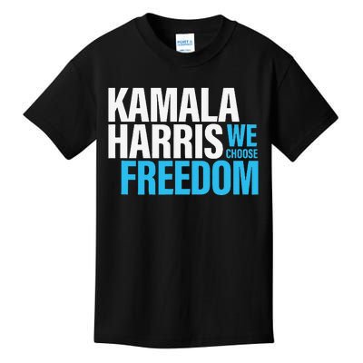 Kamala Harris For President 2024 Election Campaign Freedom Kids T-Shirt