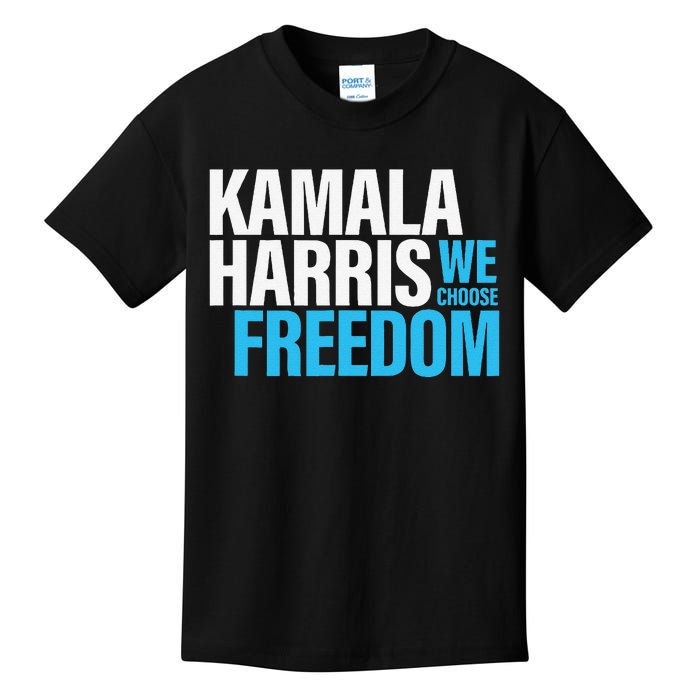 Kamala Harris For President 2024 Election Campaign Freedom Kids T-Shirt