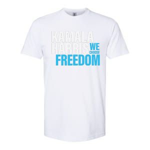 Kamala Harris For President 2024 Election Campaign Freedom Softstyle CVC T-Shirt