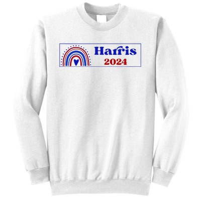 Kamala Harris For President 2024 Boho Rainbow Style Sweatshirt