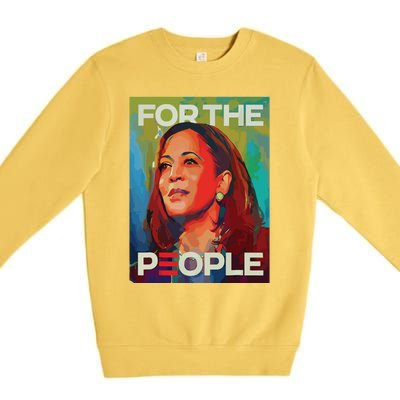 Kamala Harris For People 2024 Election President Premium Crewneck Sweatshirt